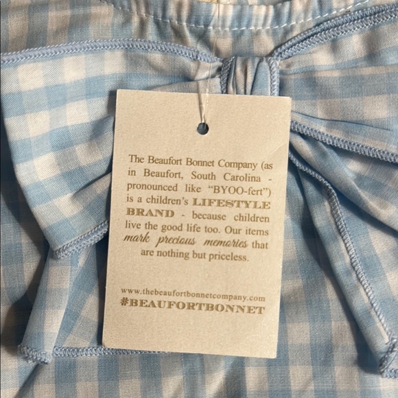 The Beaufort Bonnet Company Blue Gingham Kids Shirt - Picture 4 of 7